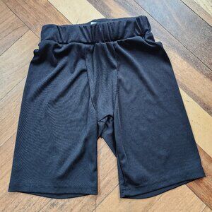 SHEIN Black Ribbed BIke Shorts Size Small